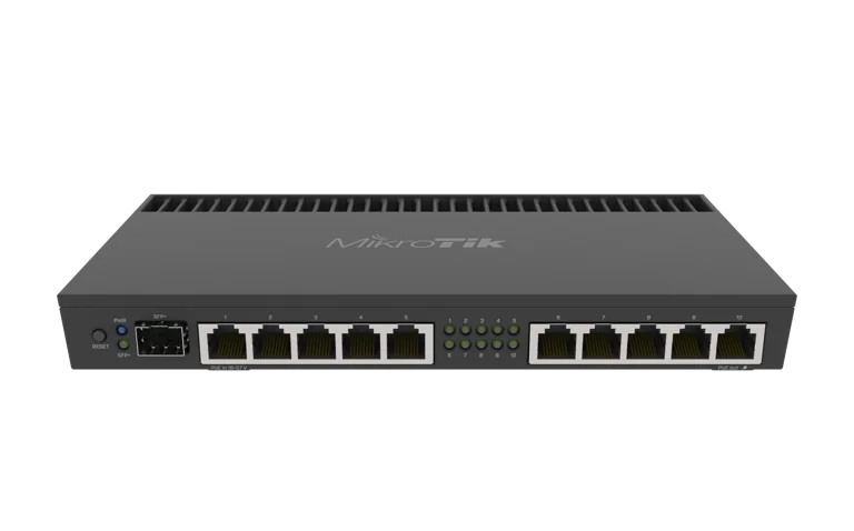 MikroTik RB4011iGS+RM — 10 պորտով Gigabit երթուղիչ և 10G SFP+