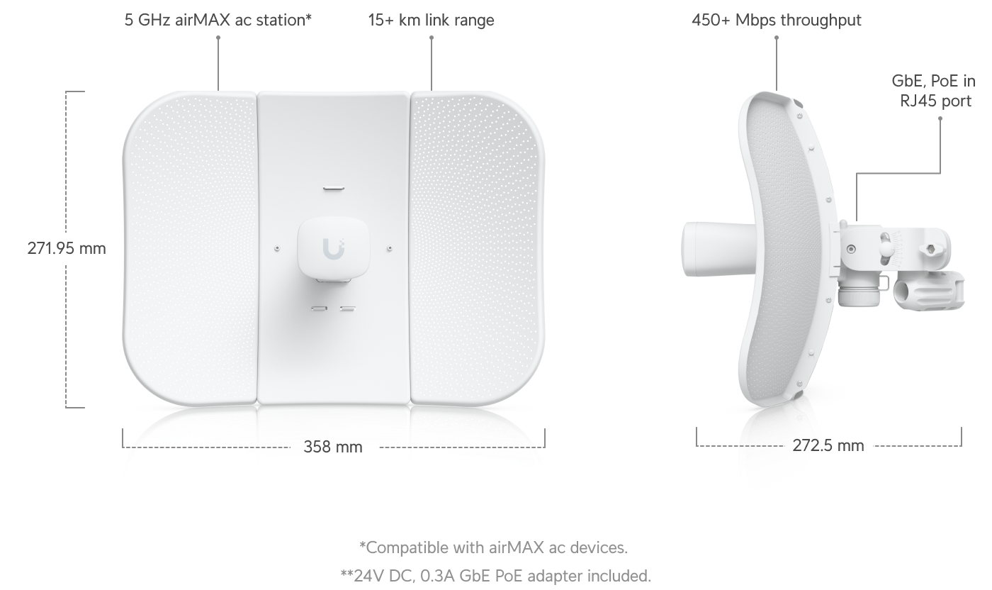 Ubiquiti LBE-5AC-GEN2 — լրացուցիչ տեսք