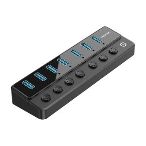 Vention CHXB0-EU seven-port USB 3.0 hub with power switches