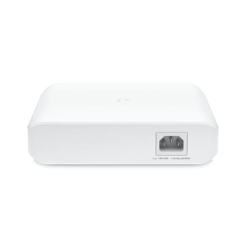 Ubiquiti USW-Lite-16-PoE — rear view with power connector