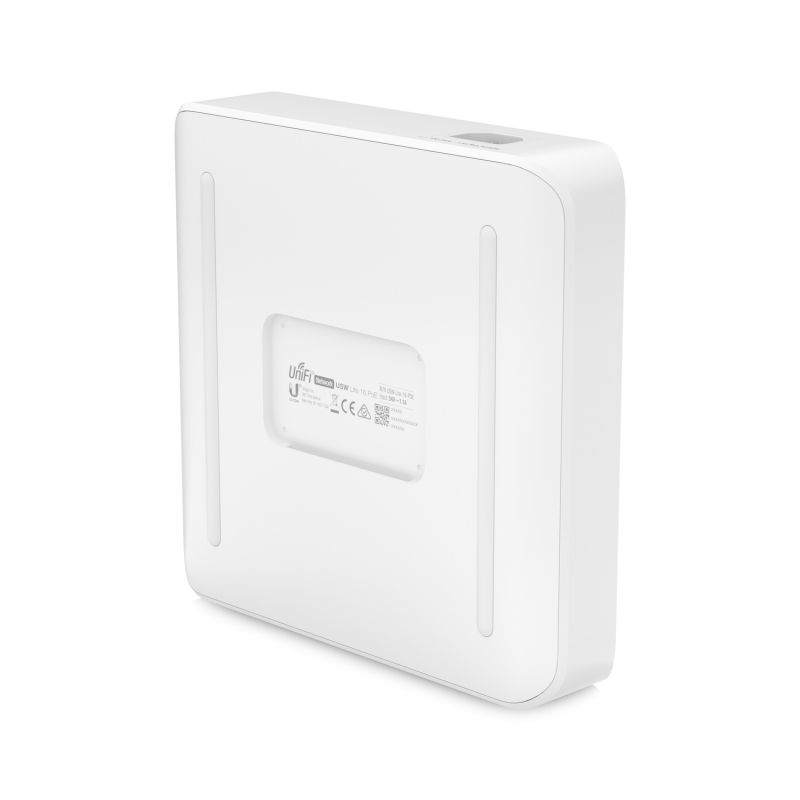 Ubiquiti USW-Lite-16-PoE — rear view for wall mounting