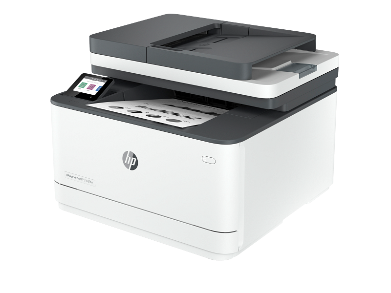 HP 3G632A HP LaserJet Pro MFP 3103fdw Medium Basalt Catalog, Front Left with output