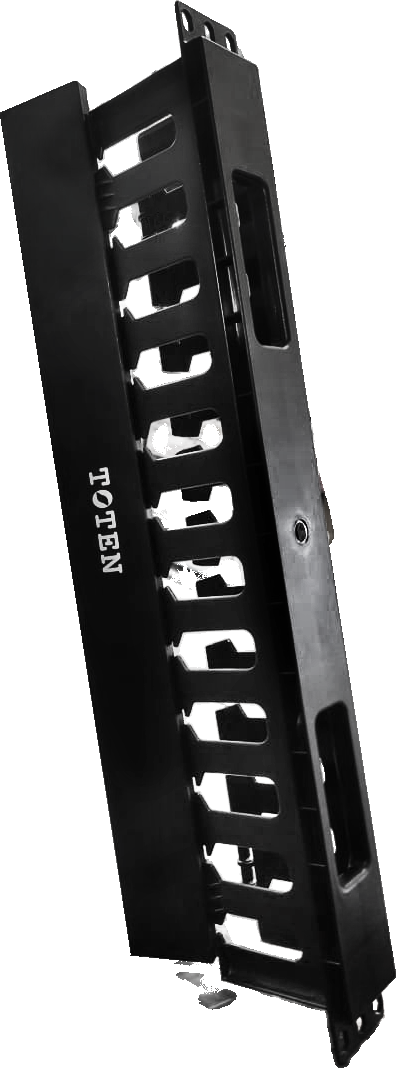 TOTEN 981500118 1U Plastic Cable Manager with Cover
