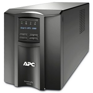 APC SMT1000IC UPS, clean front three-quarter