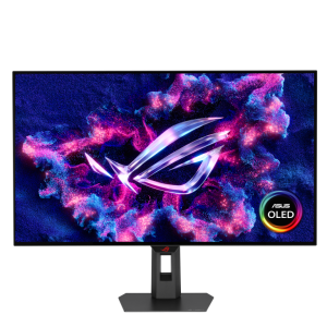 ASUS XG32UCWMG — ROG Strix OLED XG32UCWMG front view with OLED logo