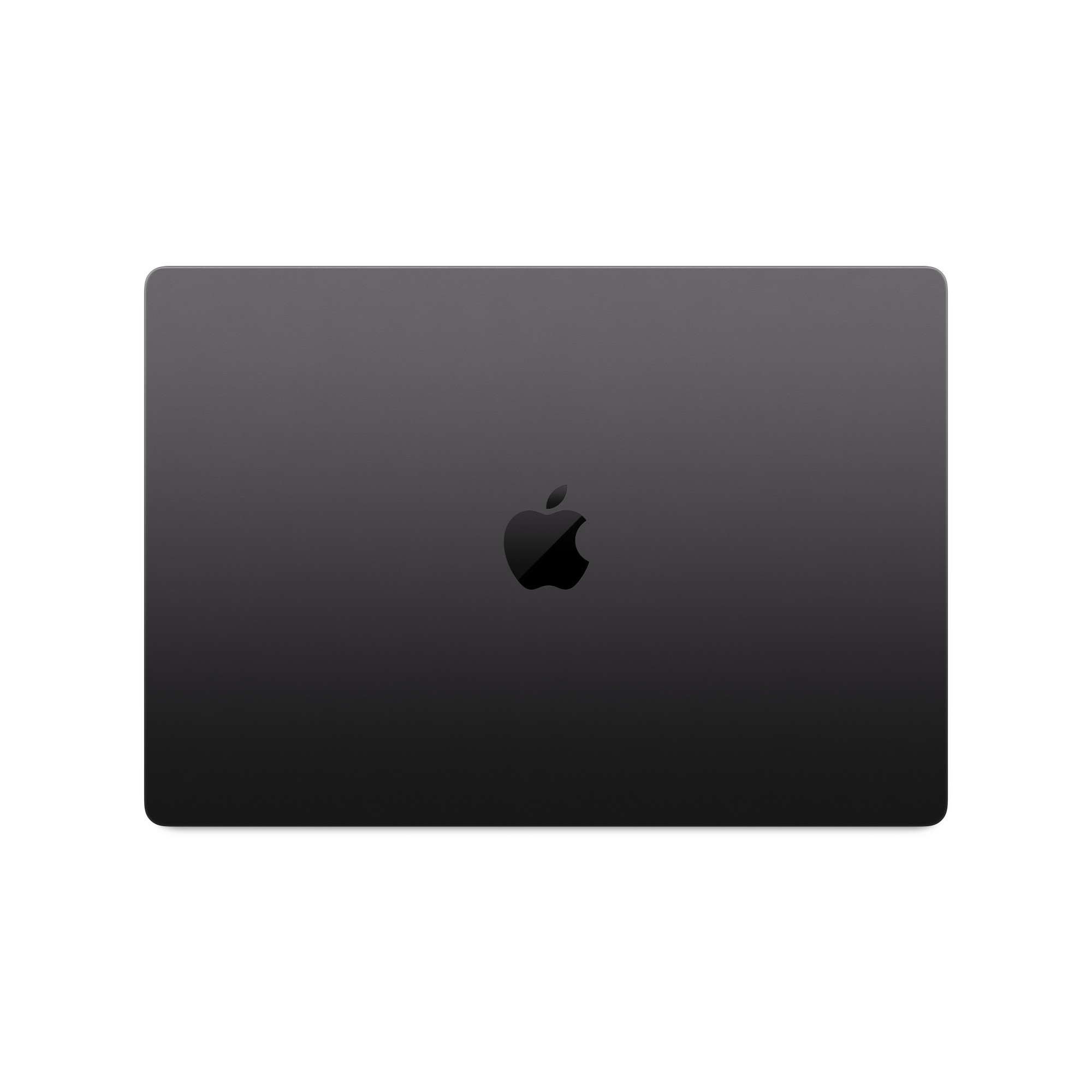 Apple MacBook Pro 16-inch (2024), Space Black — Closed top lid view with Apple logo