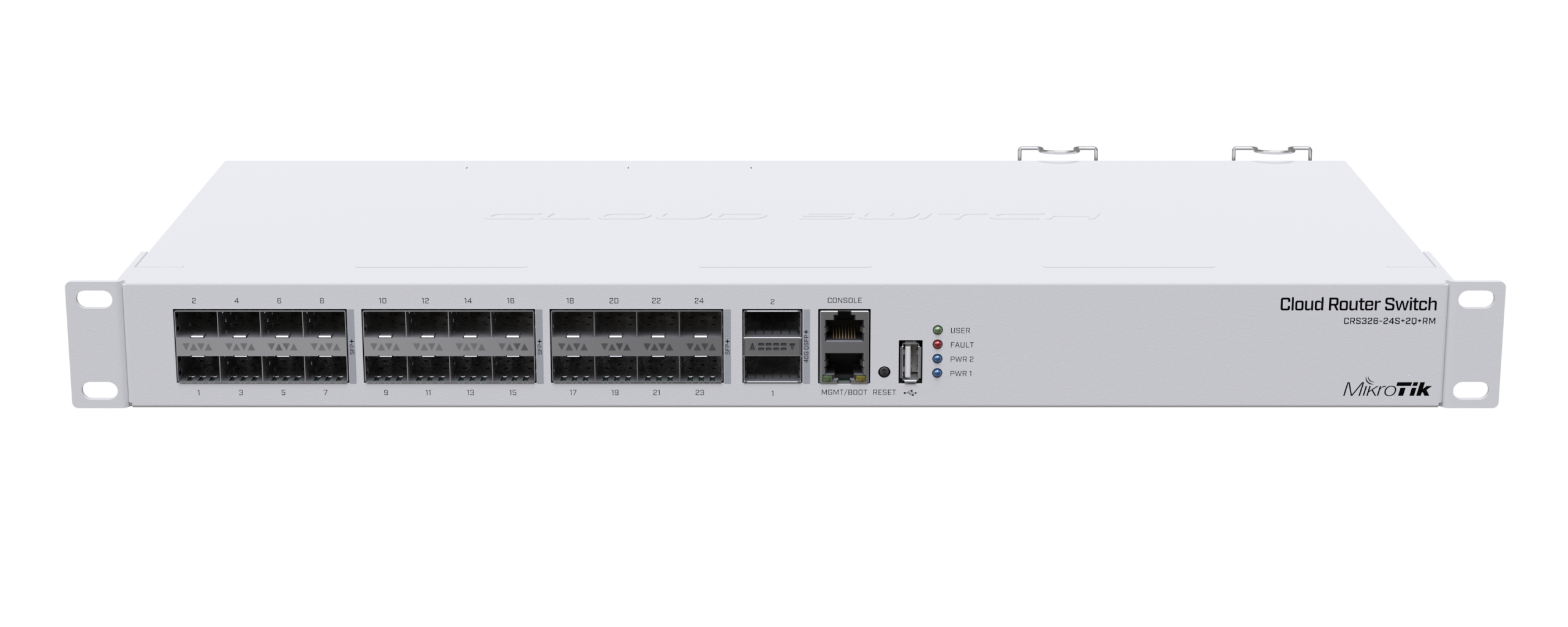 MikroTik CRS326-24S+2Q+RM Switch with 24 SFP+ and 2 QSFP+