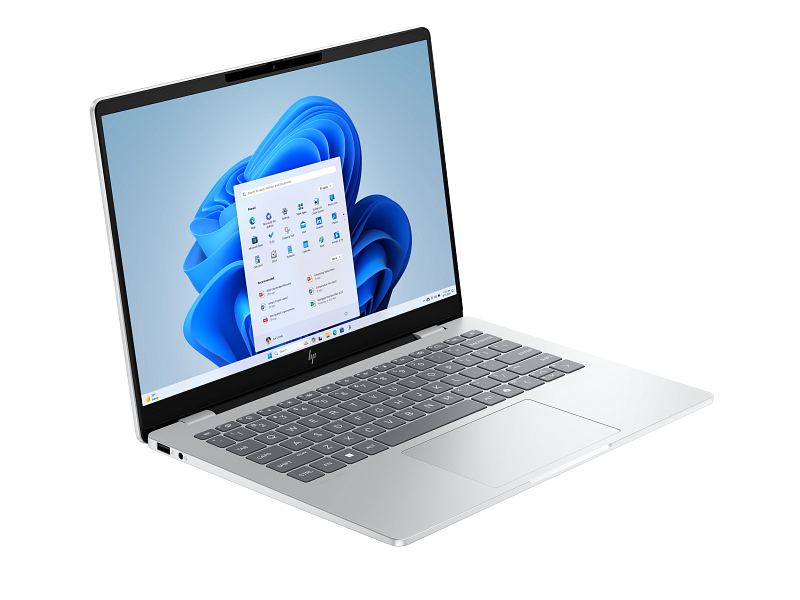 HP OmniBook 7 14-fs0005ci (D4XD2EA), արծաթագույն (Glacier Silver), աջ անկյունից