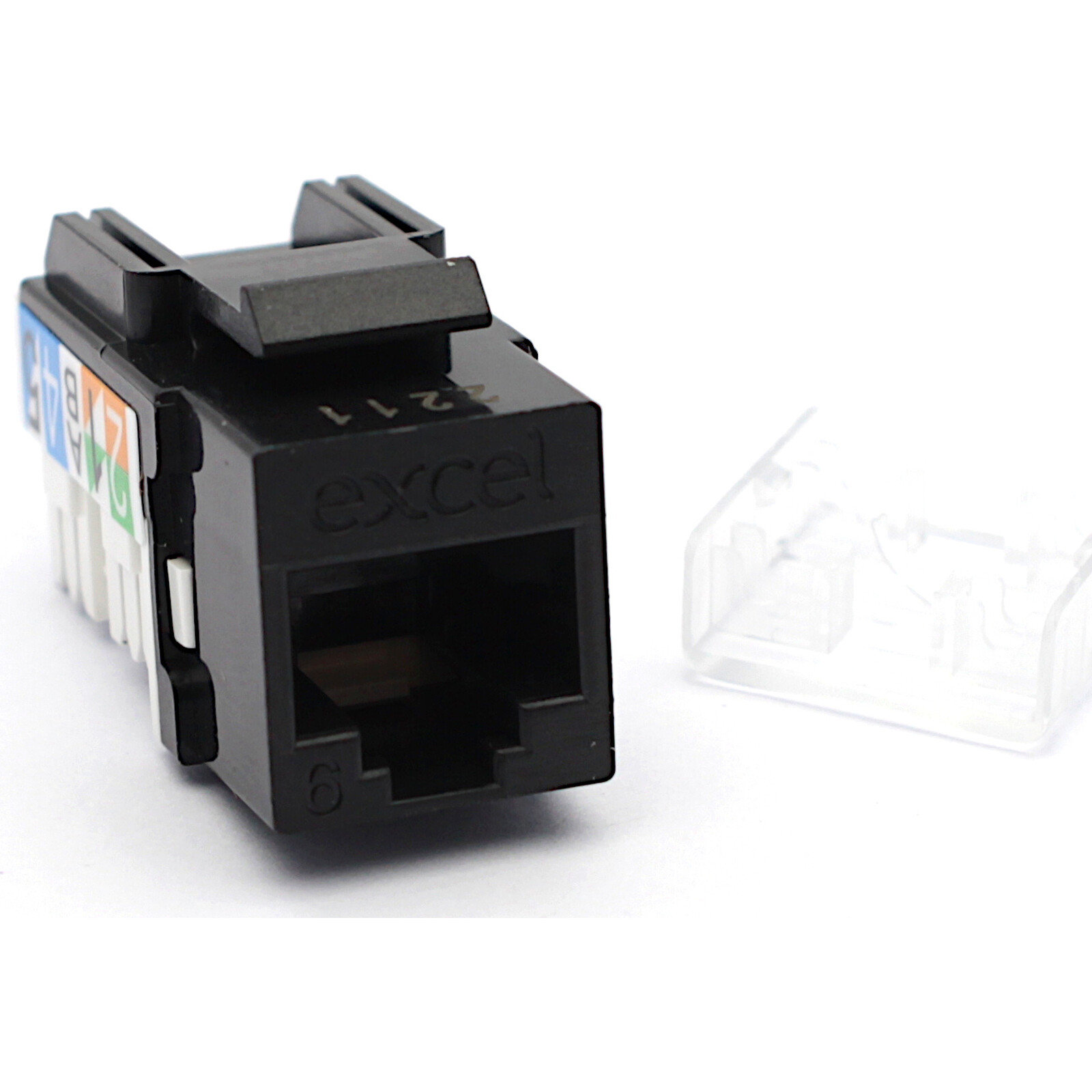Excel Networking 100-011-BK — Cat6 Keystone jack