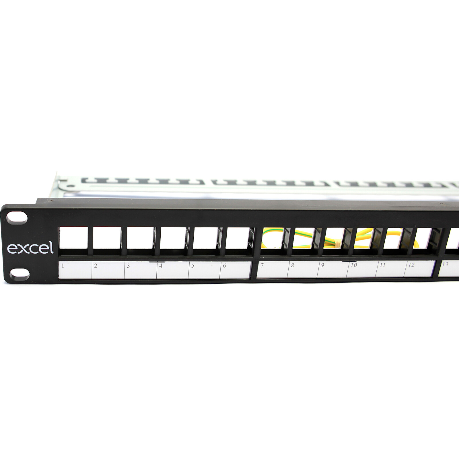 Excel Networking 100-095 — unloaded 24-port patch panel 1U — 3
