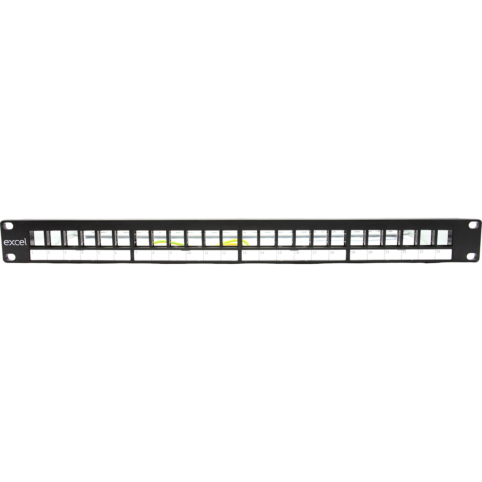 Excel Networking 100-095 — unloaded 24-port patch panel 1U