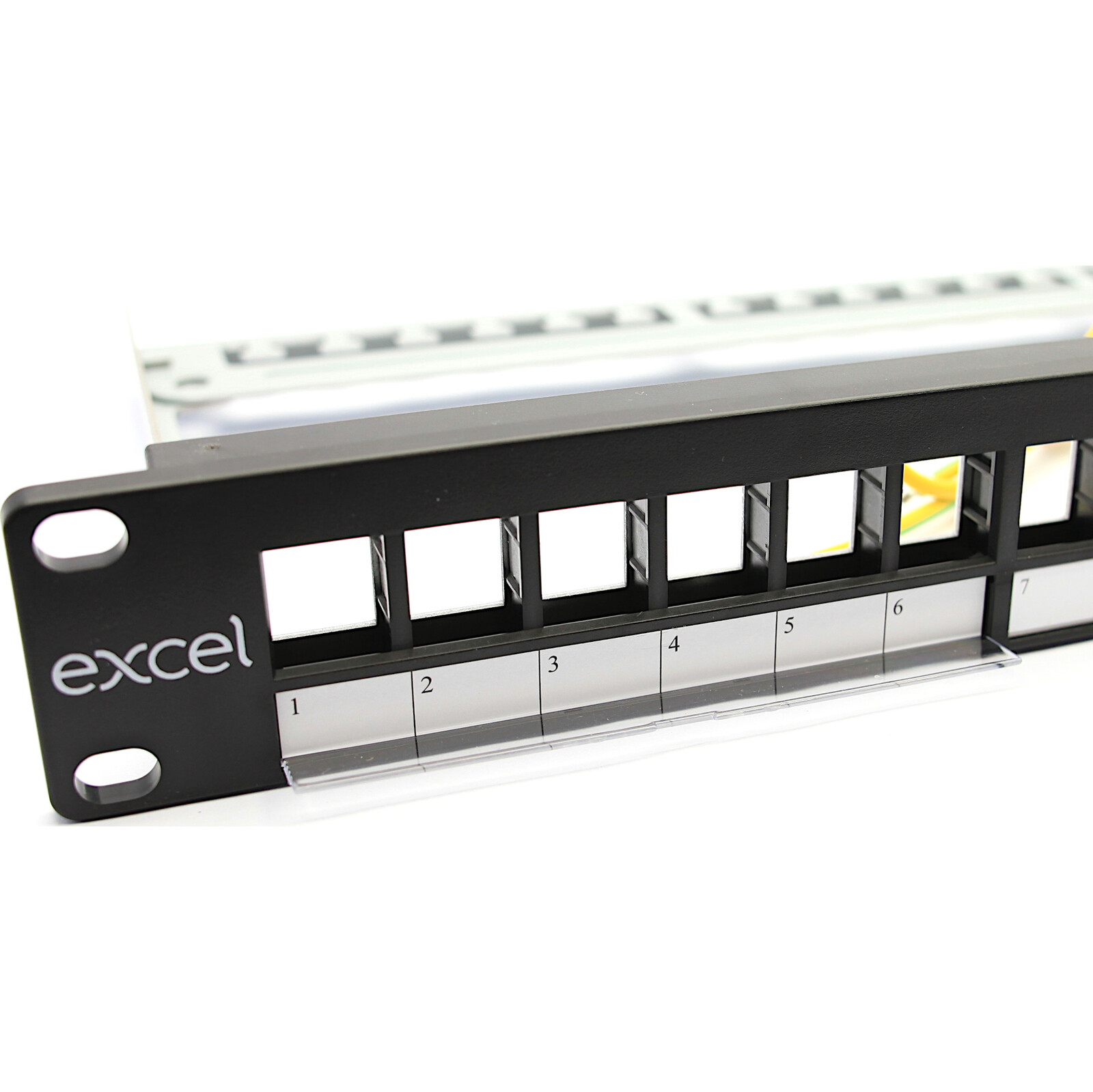 Excel Networking 100-095 — unloaded 24-port patch panel 1U — 4