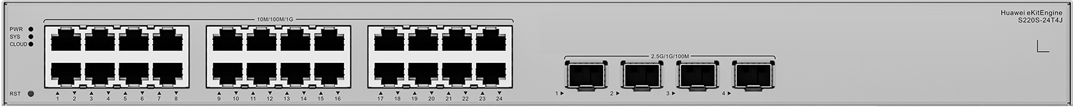 S220S-24T4J 24-Port Gigabit Network Switch — 2