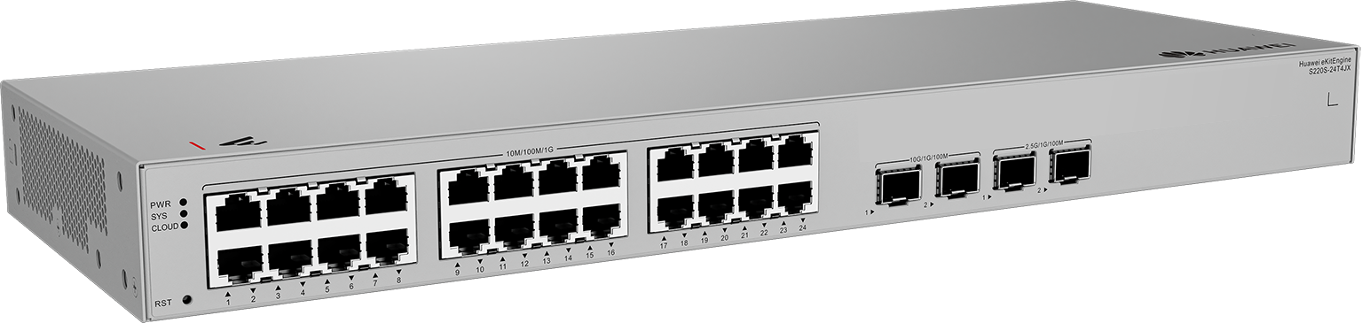 Huawei S220S-24T4JX — front-left