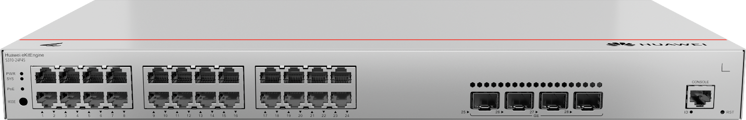 S310-24P4S 24-Port Gigabit PoE+ Network Switch