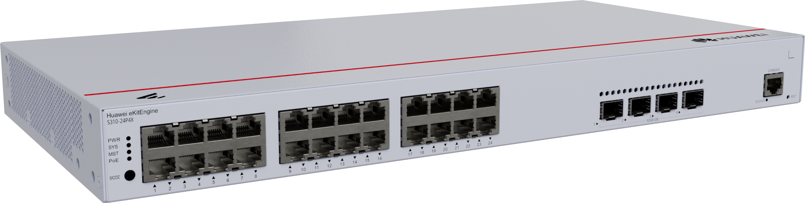 S310-24P4X 24-Port Gigabit PoE+ Network Switch — 3