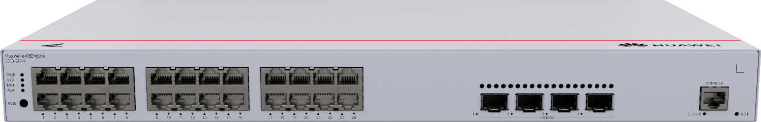 S310-24P4X 24-Port Gigabit PoE+ Network Switch