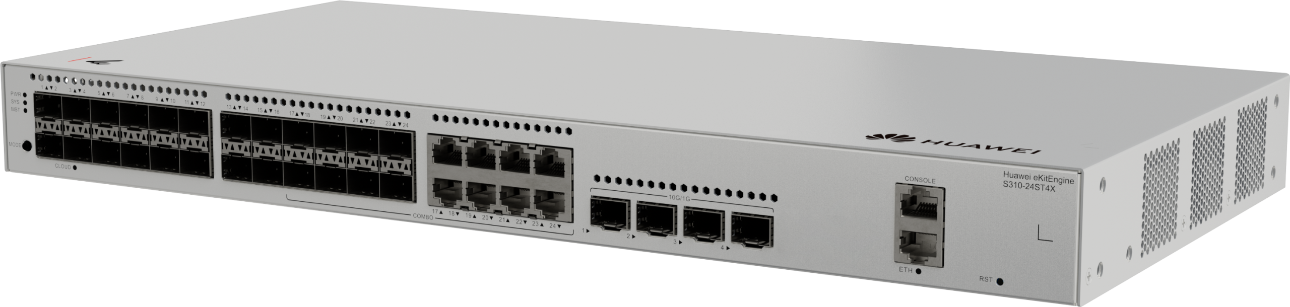 S310-24ST4X 24-Port Gigabit SFP Network Switch — 3