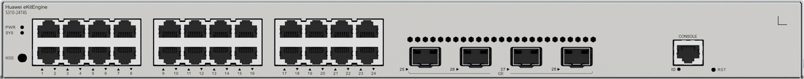 S310-24T4S 24-Port Gigabit Network Switch — 3