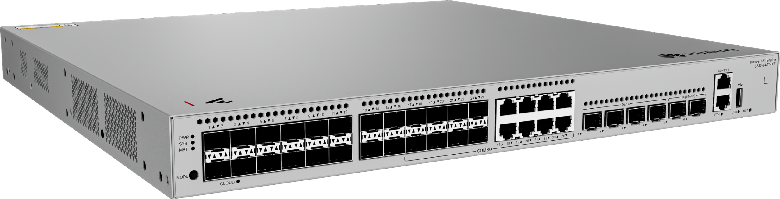 S530-24ST4XE 24-Port Gigabit SFP Network Switch — 3