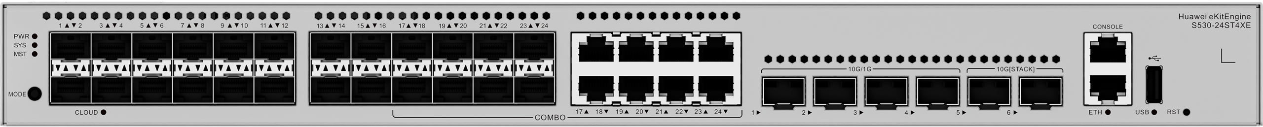 S530-24ST4XE 24-Port Gigabit SFP Network Switch — 4