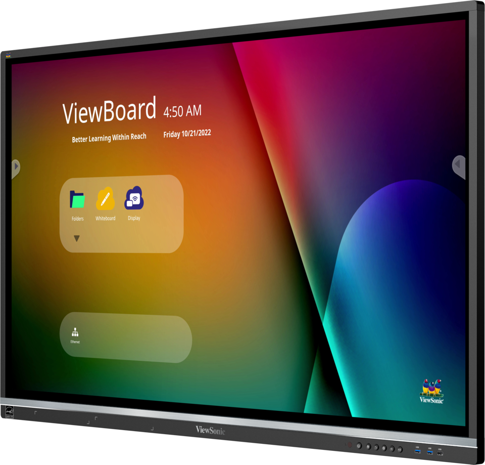 ViewSonic IFP5550-5 55″ front left angle