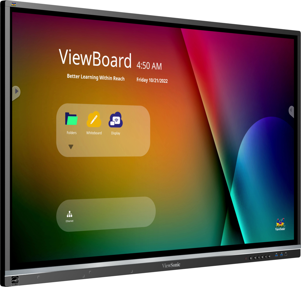 ViewSonic IFP5550-5 55″ front right angle