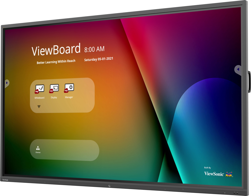 ViewSonic IFP9850-4 98″ front angle