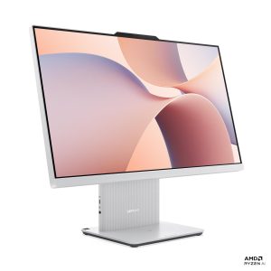 Lenovo IdeaCentre AIO 24AKP10 (F0JC001QRU) – Front angle, Cloud Grey