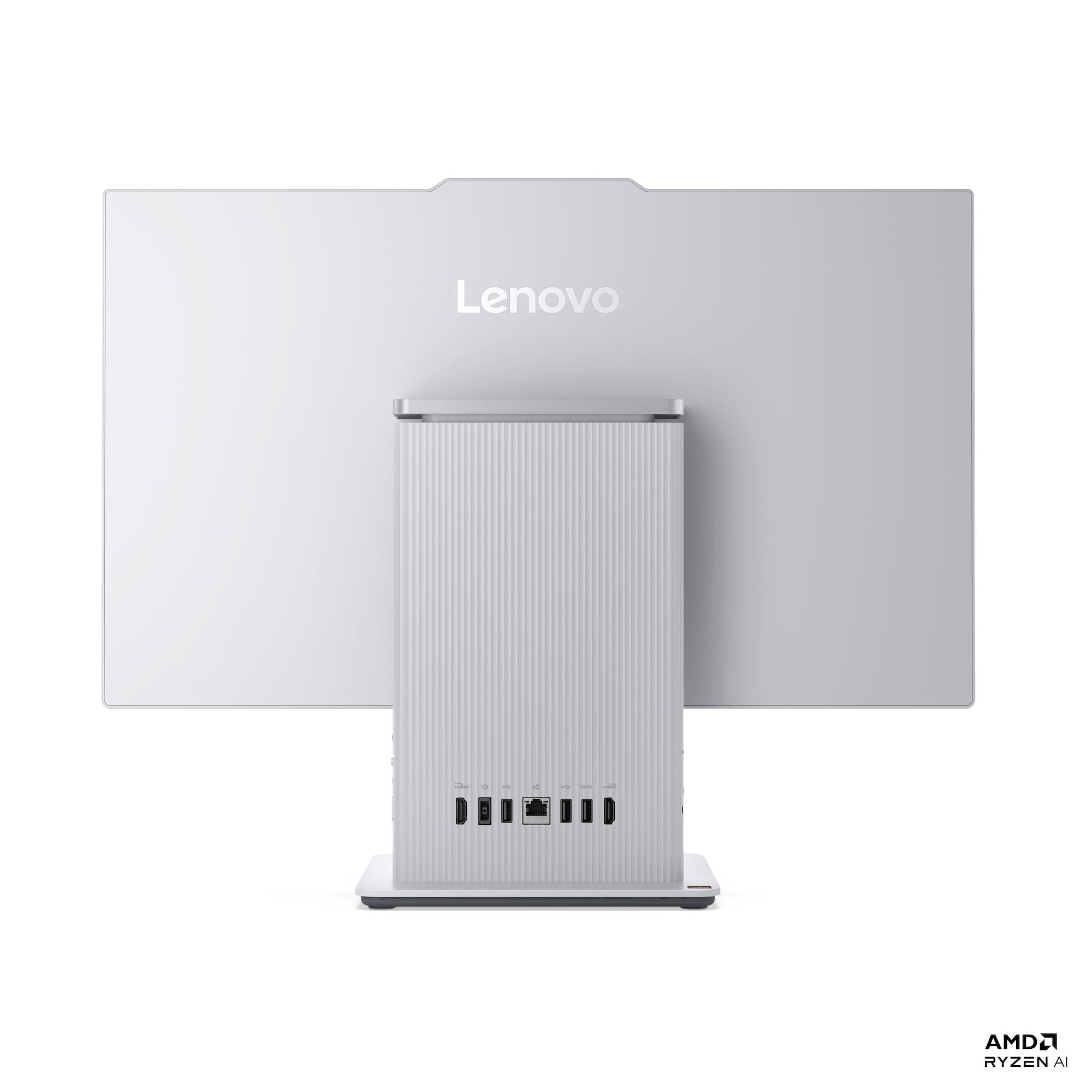 Lenovo IdeaCentre AIO 24AKP10 (F0JC001QRU) – Rear view, Cloud Grey