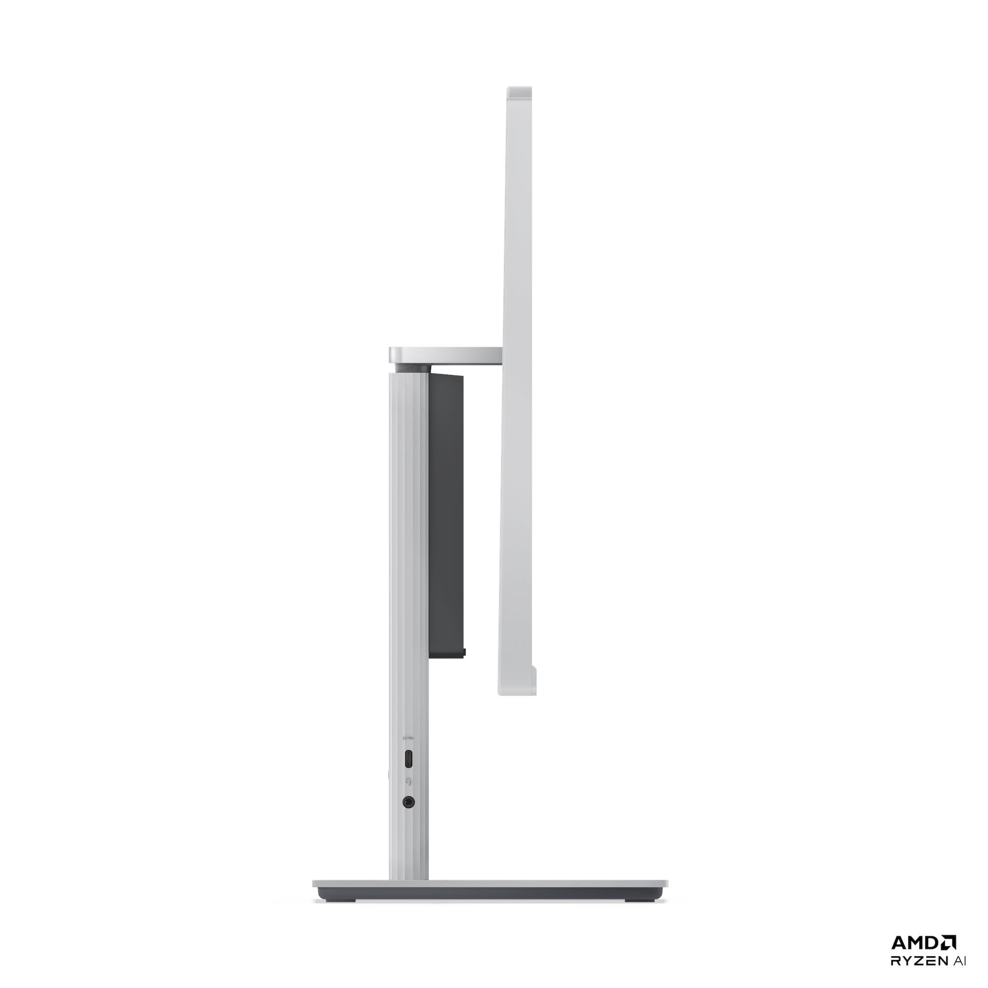 Lenovo IdeaCentre AIO 24AKP10 (F0JC001QRU) – Side profile, Cloud Grey