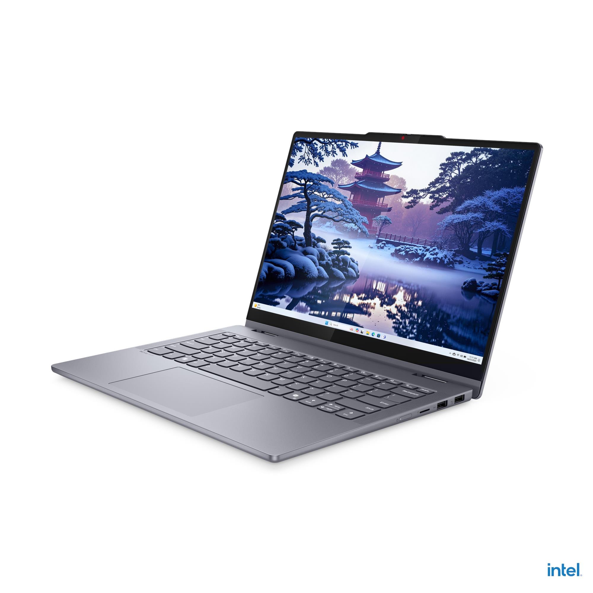 Lenovo IdeaPad 5 2-in-1 14IAL10 (83KR004LRK) – Open laptop angle