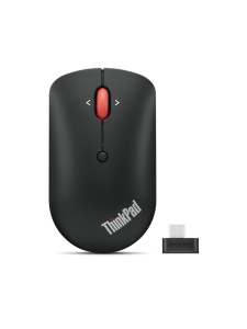 Lenovo ThinkPad USB-C Wireless Compact Mouse (4Y51D20848) – Top view with USB-C receiver