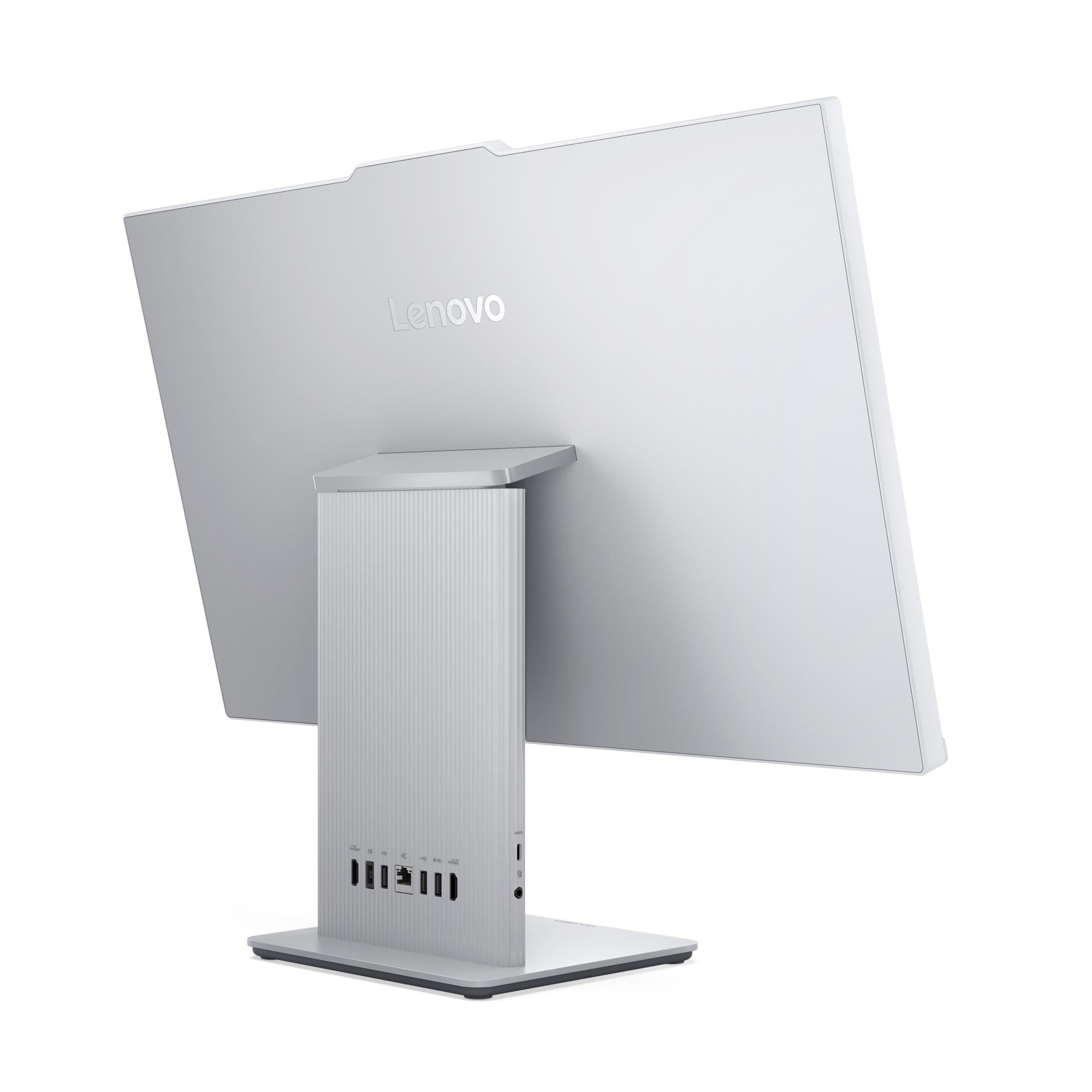 Lenovo IdeaCentre AIO 27IRH9 (F0HM00UWRU) — Rear three-quarter angle showing rear I/O