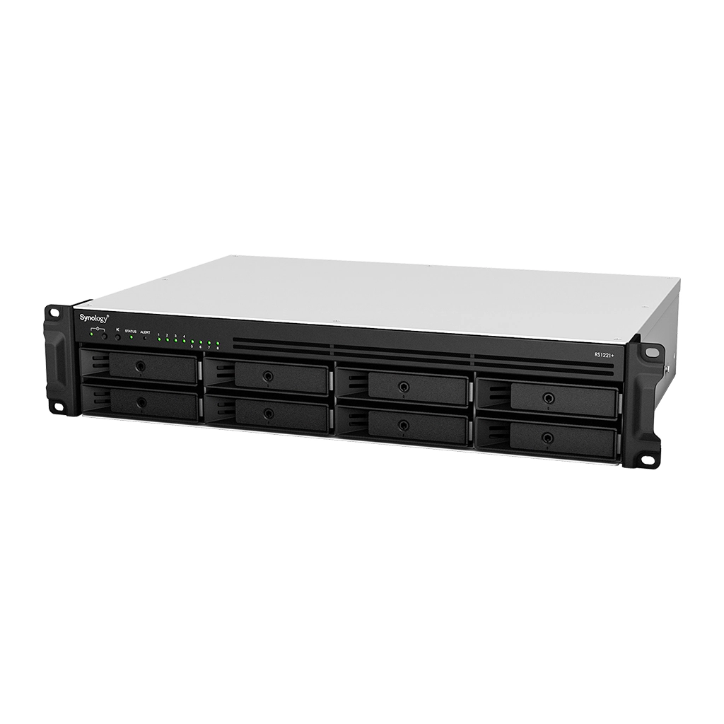 Synology RS1221+ front three-quarter
