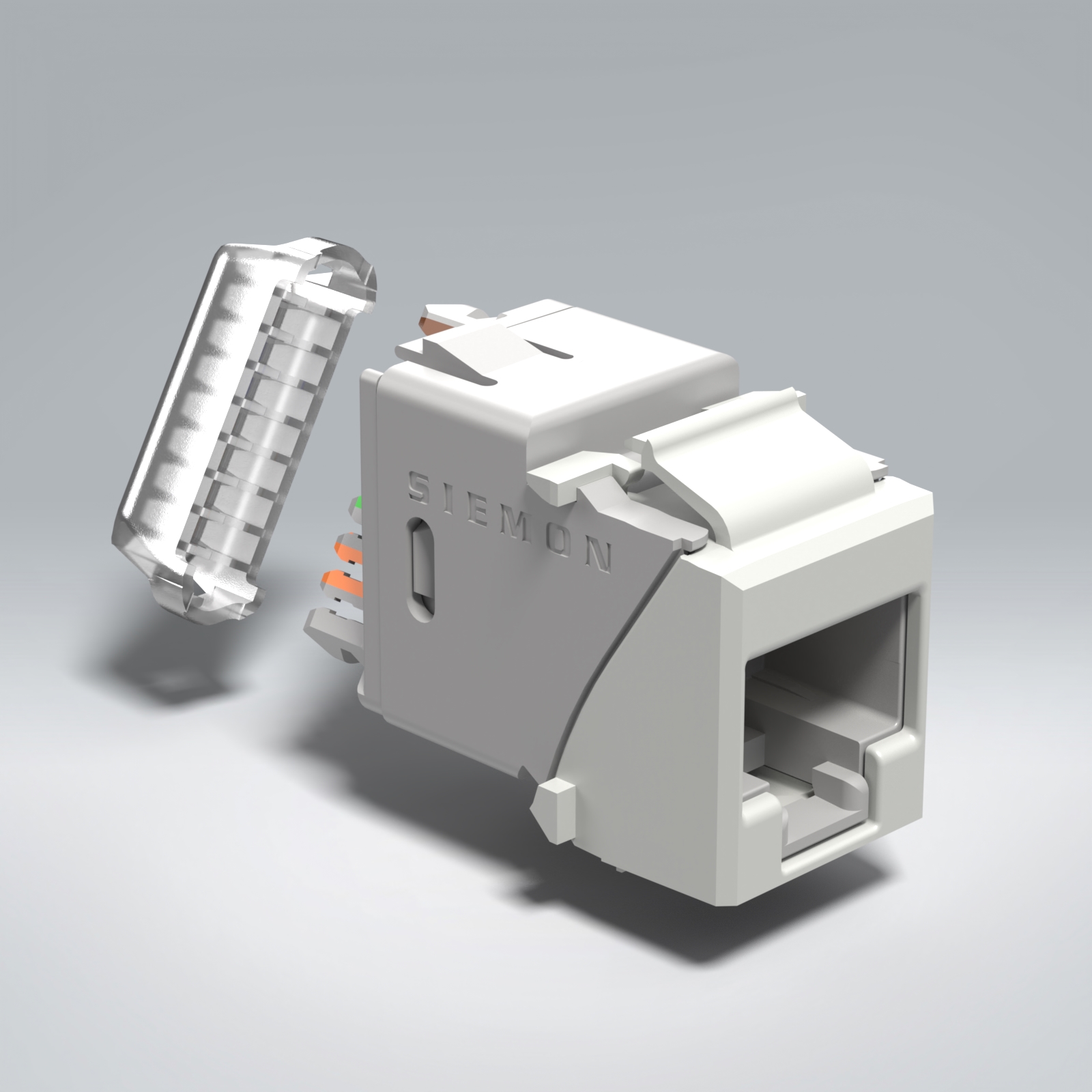 Siemon U6-K02NB UltraMAX Cat6 Keystone Jack RJ45 — 3
