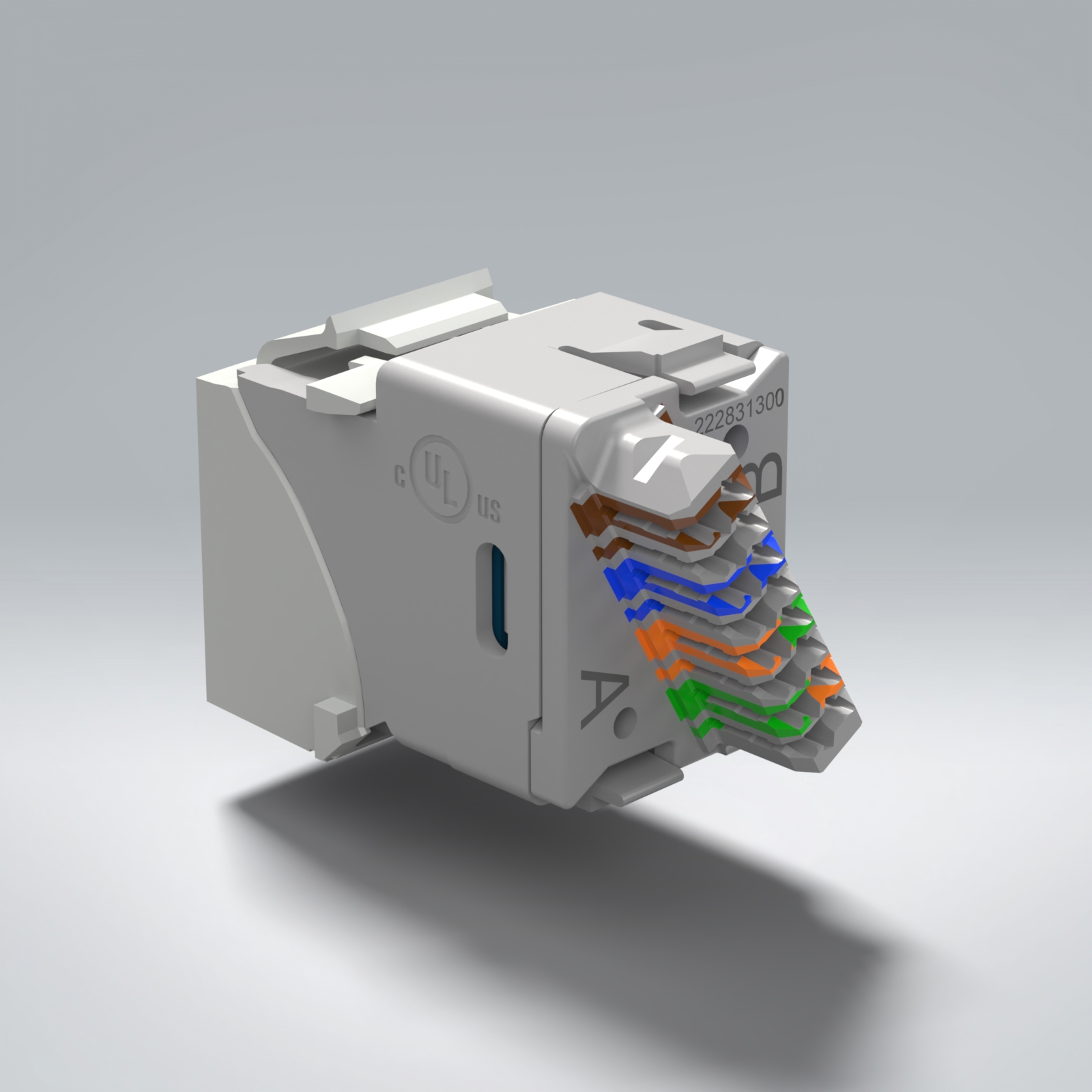 Siemon U6-K02NB UltraMAX Cat6 Keystone Jack RJ45 — 2