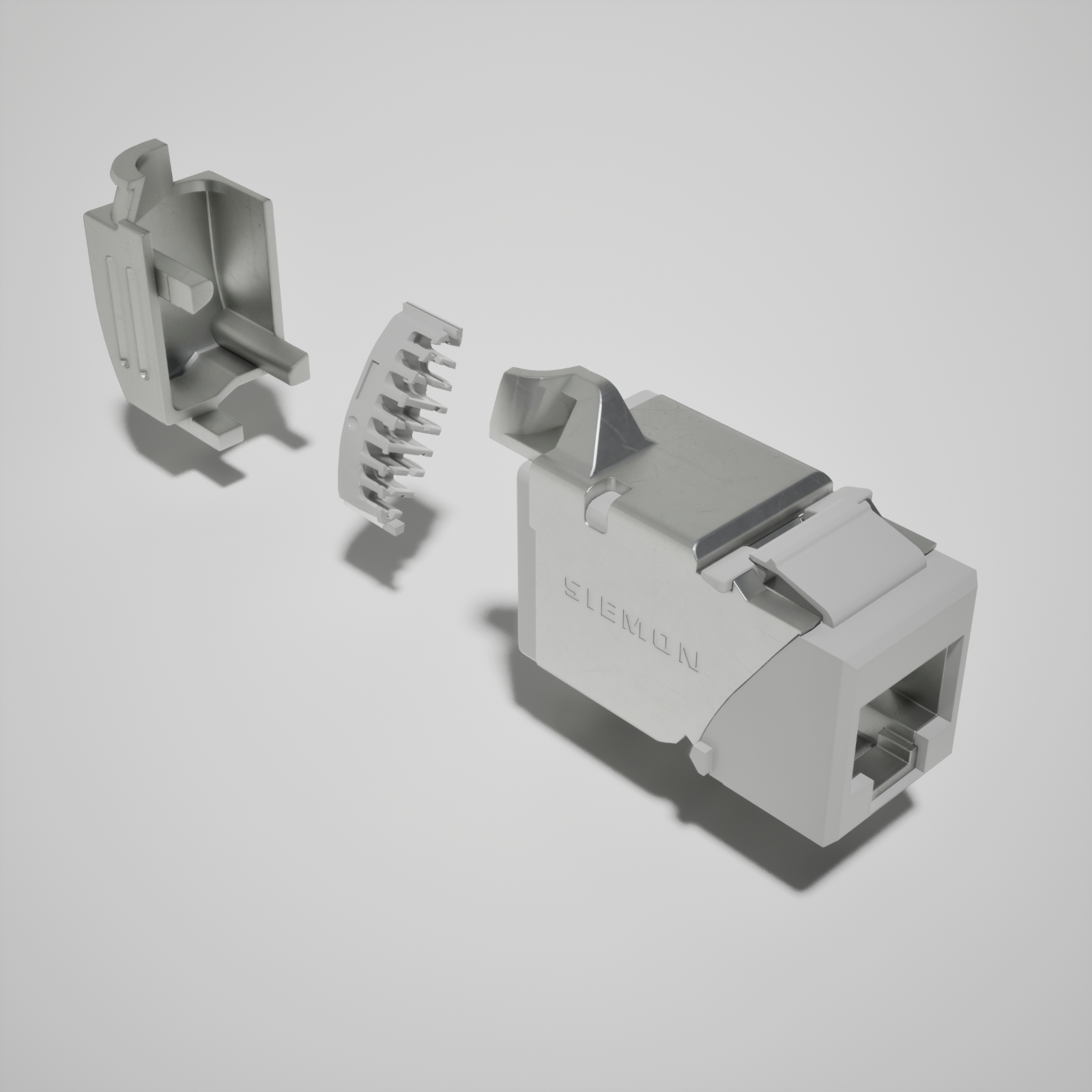 Siemon Z6A-45-SK02B Z-MAX 45 Cat6A Shielded Keystone Jack — 3