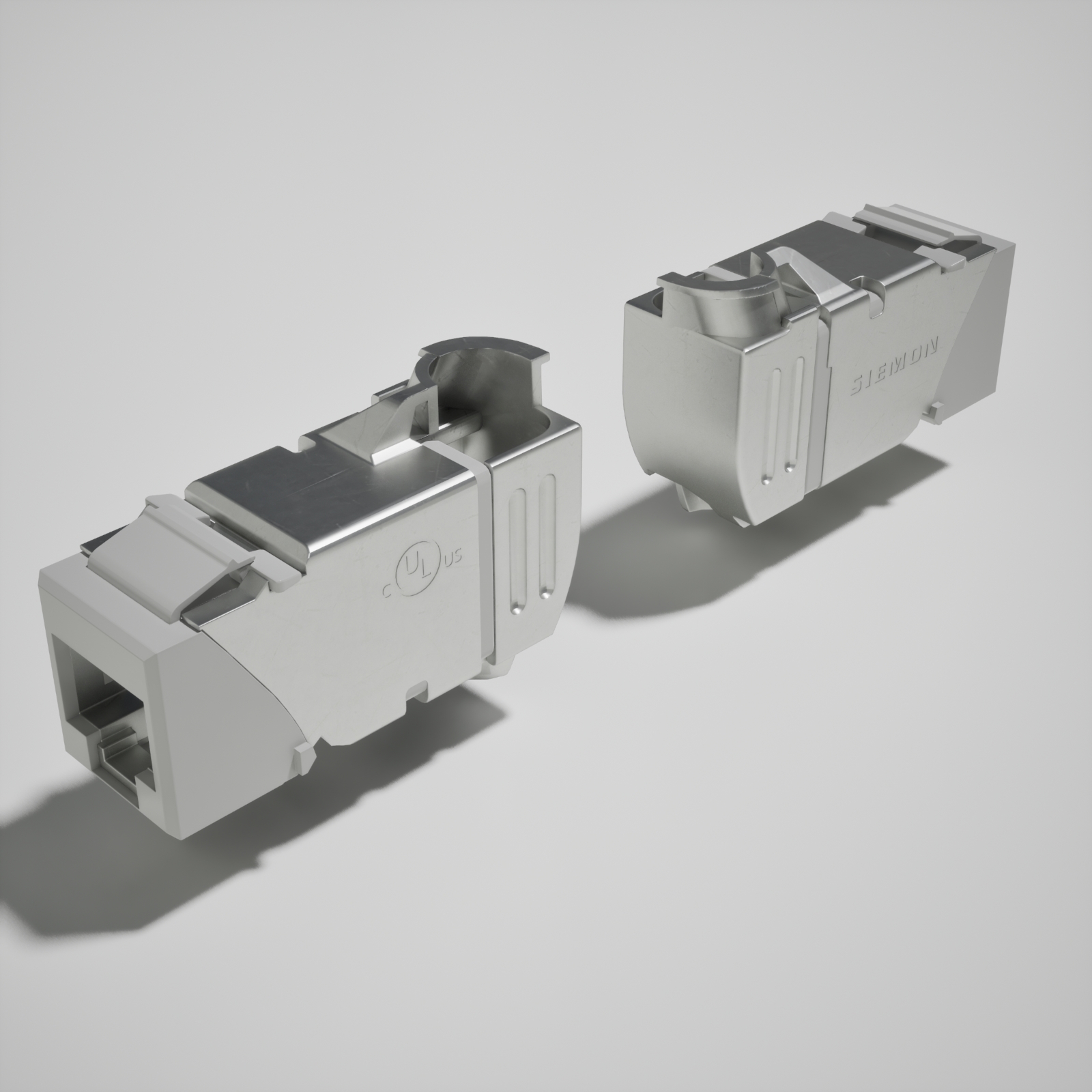 Siemon Z6A-45-SK02B Z-MAX 45 Cat6A Shielded Keystone Jack — 2