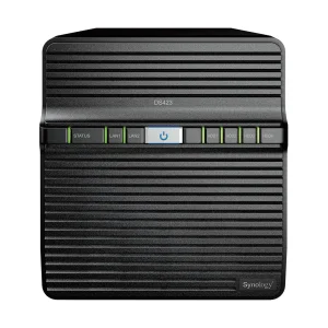 Synology DiskStation DS423 սև ցանցային պահոց՝ առջևից