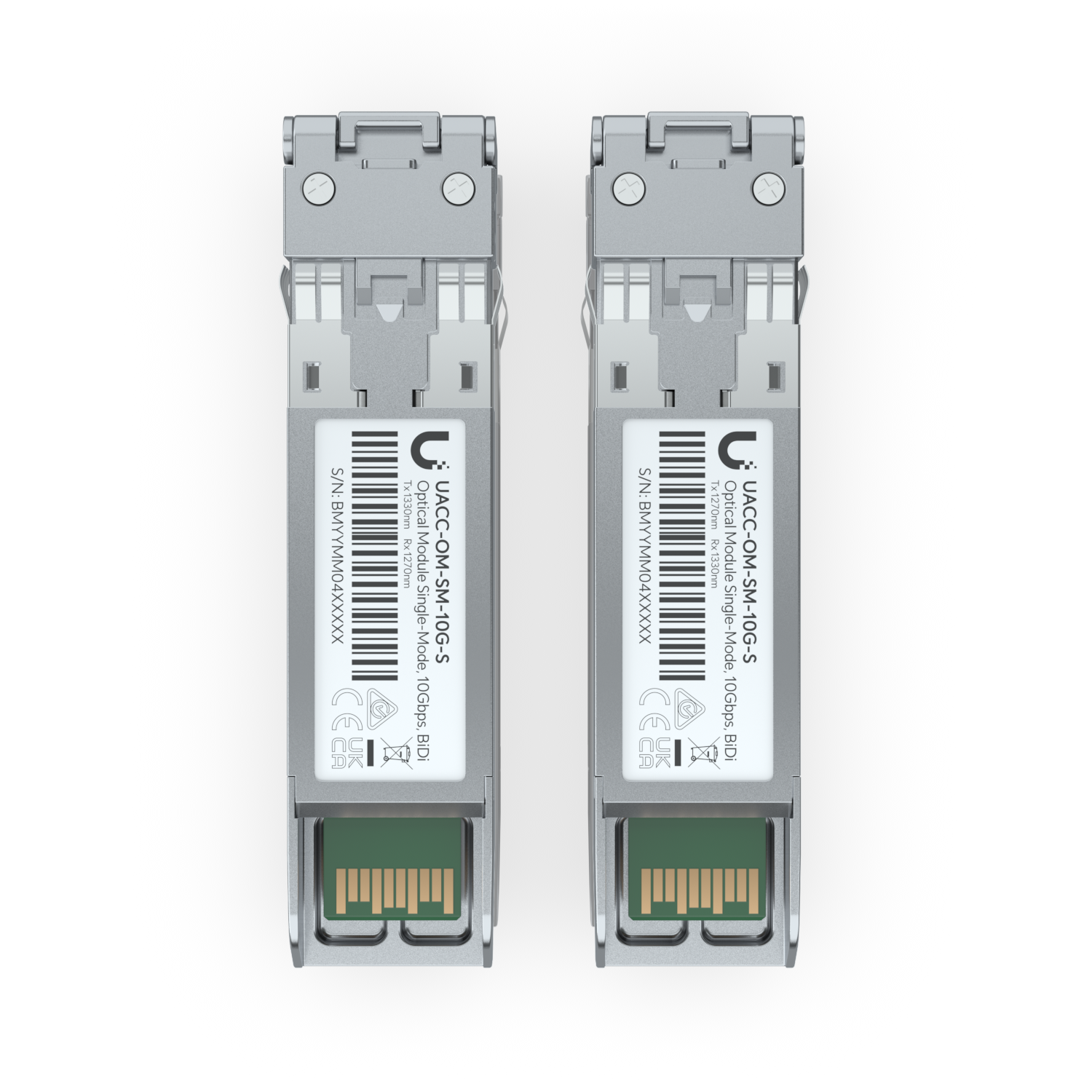 Ubiquiti UACC-OM-SM-10G-S-2 10G BiDi SFP+ Modules 2-Pack — 3