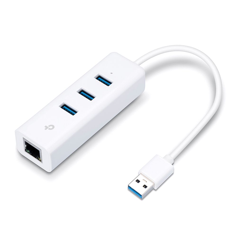 TP-Link UE330 3-port USB hub and Gigabit Ethernet adapter — 2