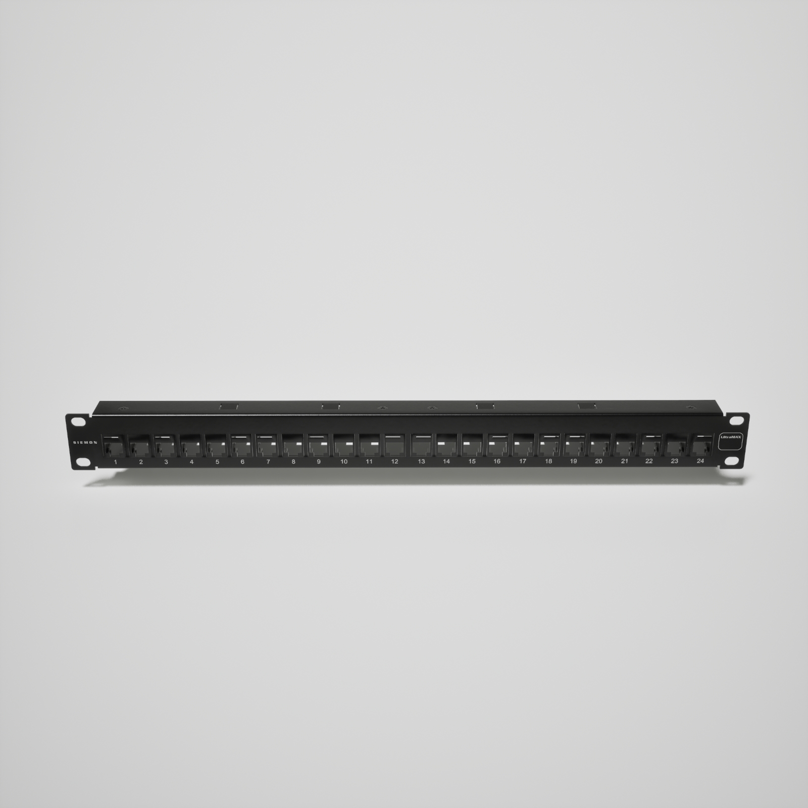 Siemon UP6-F1-24K-RS UltraMAX Cat6 24-Port 1U Patch Panel Kit