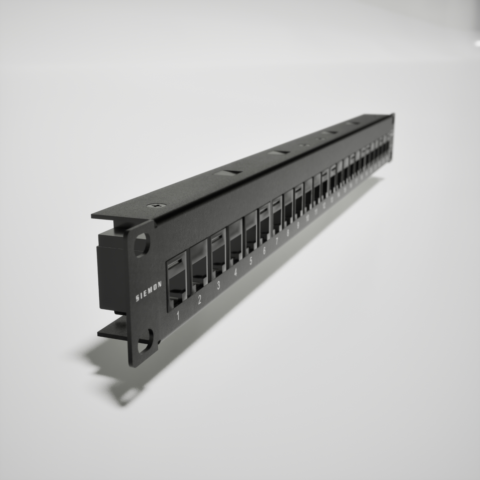 Siemon UP6-F1-24K-RS UltraMAX Cat6 24-Port 1U Patch Panel Kit — 2