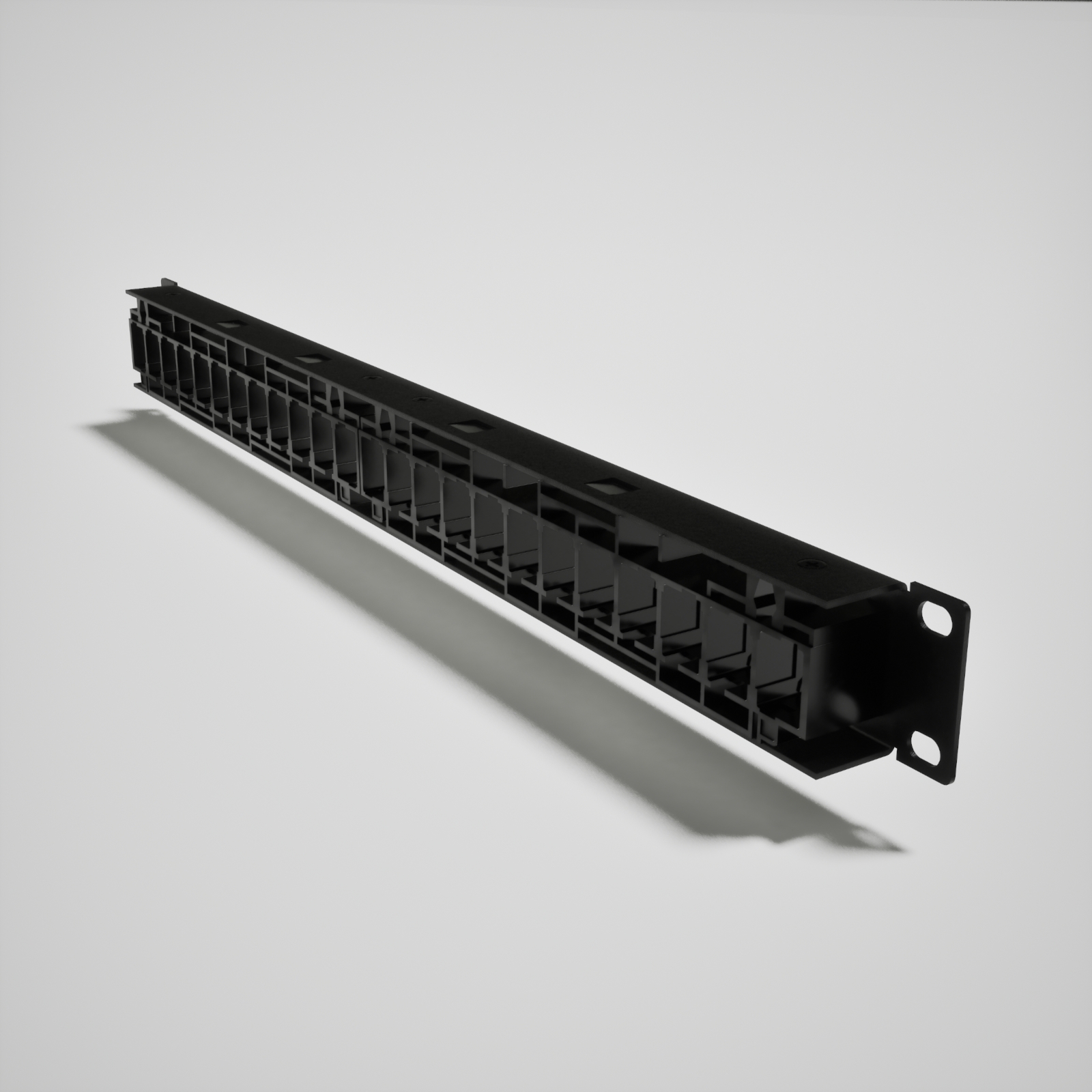 Siemon UP6-F1-24K-RS UltraMAX Cat6 24-Port 1U Patch Panel Kit — 3