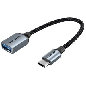Vention CCXHB մոխրագույն USB-C — USB-A OTG ադապտեր, 0.15 մ