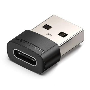 Vention CDWB0 — USB-A → USB-C ադապտեր, USB 2.0, սև