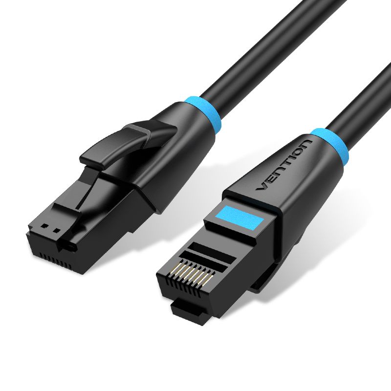 Vention Cat6 UTP սև ցանցային մալուխ՝ RJ45 միակցիչներով