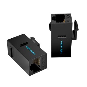 Vention IPGB0 — Cat6 UTP RJ45 Keystone միացնող ադապտեր, սև