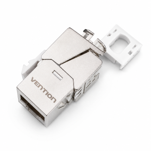 Vention IRIH0 — Cat6 էկրանավորված RJ45 Keystone վարդակ, մոխրագույն